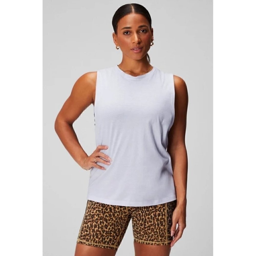 Fabletics Micah White Muscle Tank Top XS - Picture 1 of 4